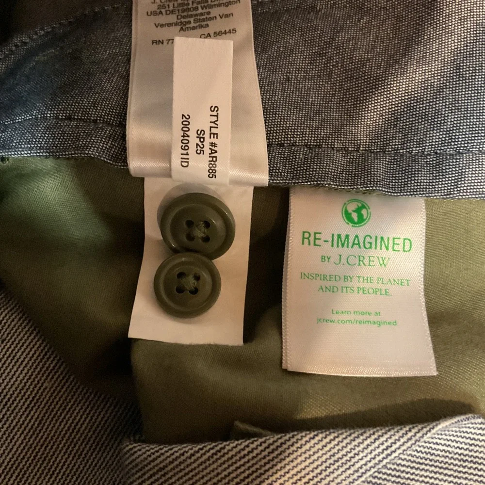 J. Crew Men's Slim-Fit Stretch Chino Classic Casual Flat Front Pants Sz  W30 L30